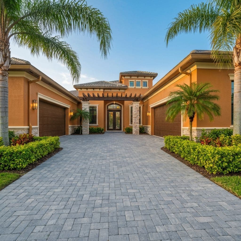 Full exterior renovation completed with fresh stucco, pavers, and impact windows. 🏡
